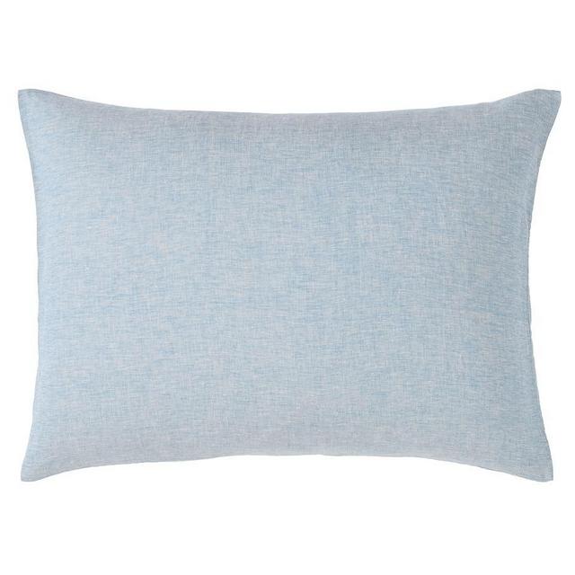 Belgian Flax Linen King Lounger Sham, Set of 2, Chambray/Flax