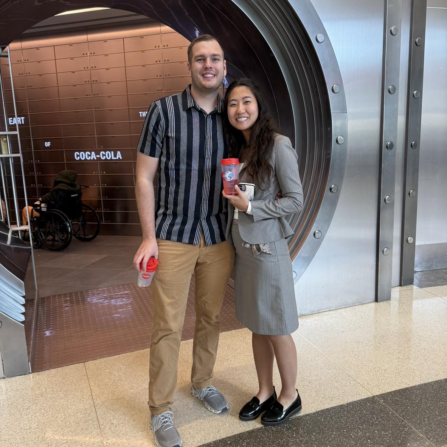 Cece had a conference in Atlanta. Griffen tagged along, and they went to the Coke museum!