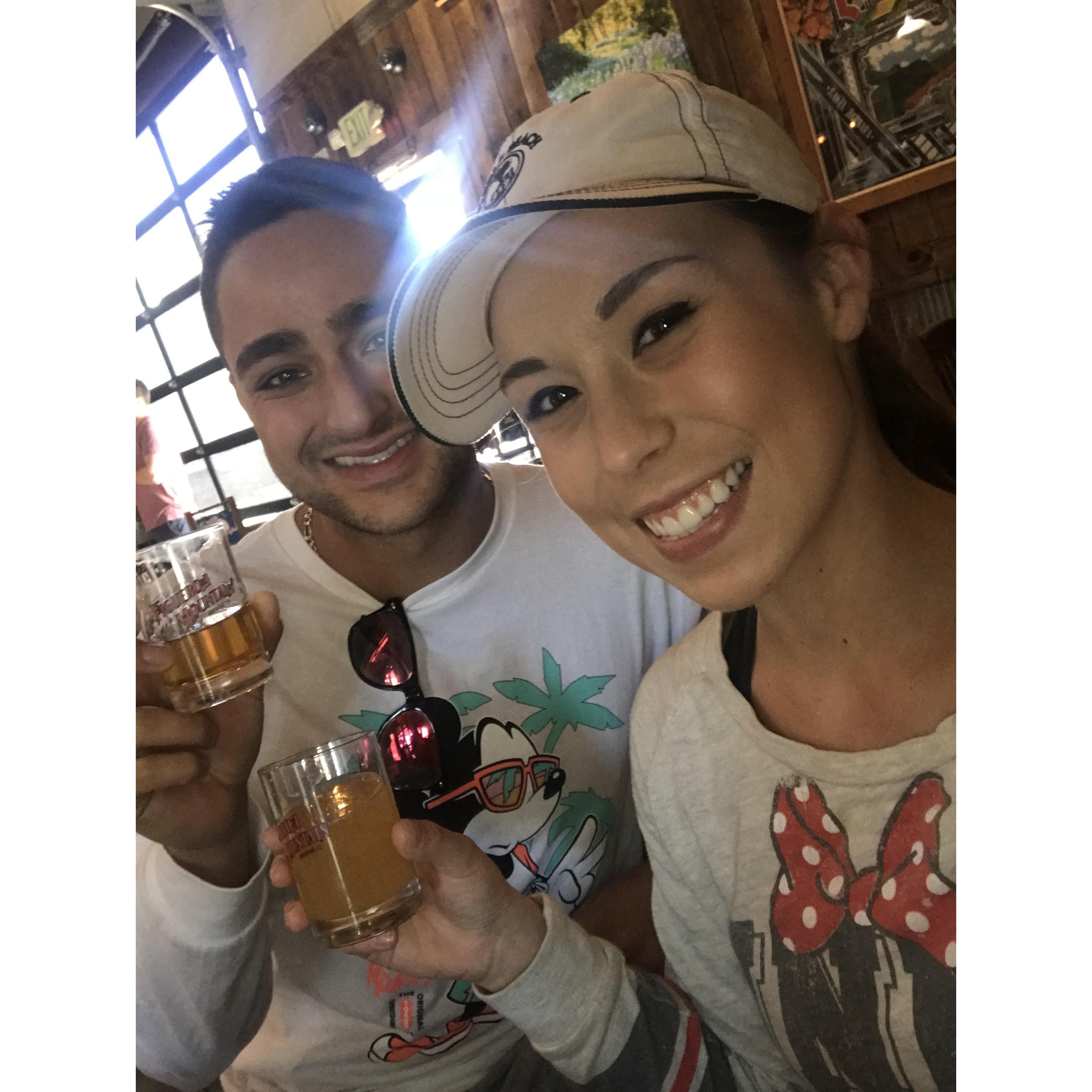 ~ Cheers-ing after the Disney engagement. ~