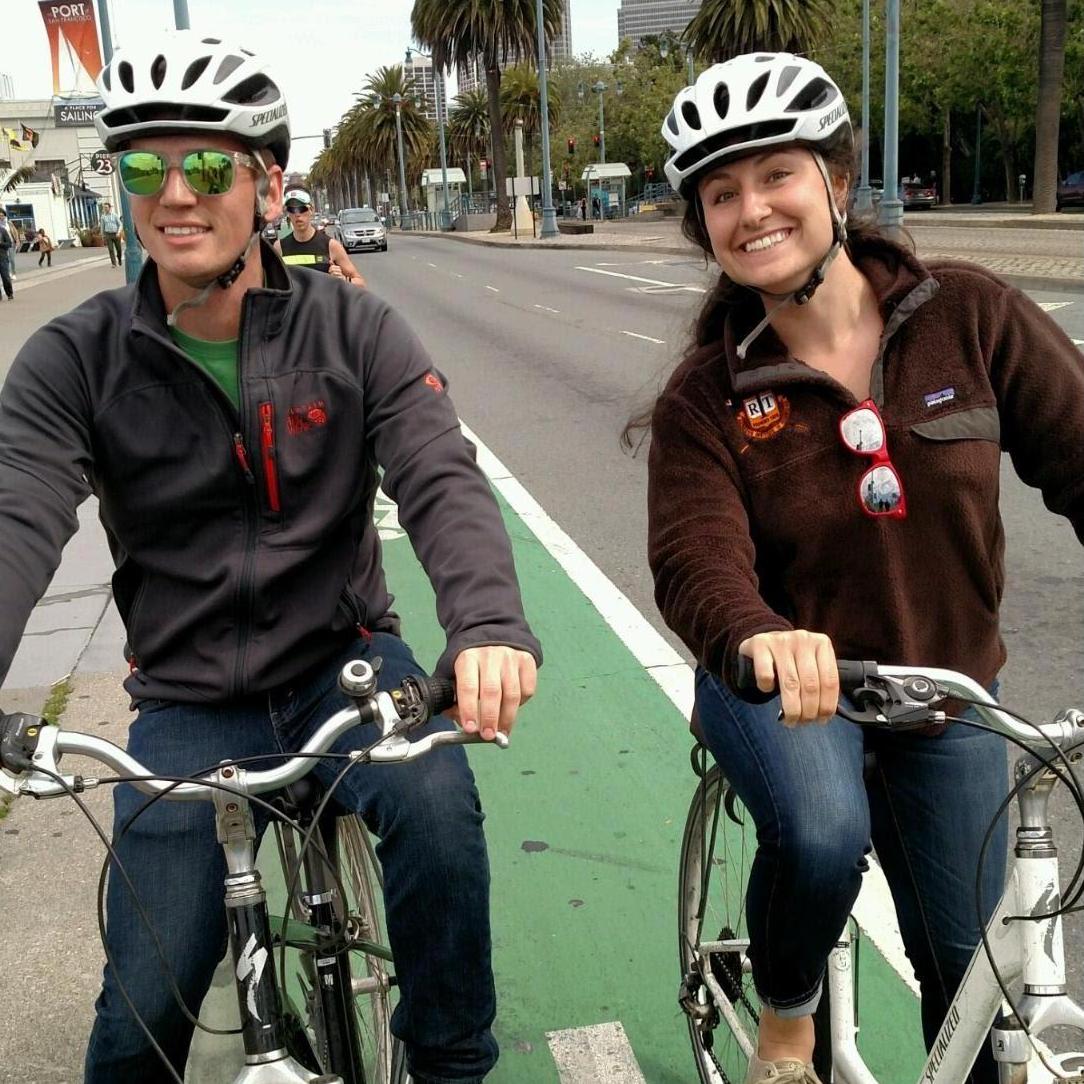 Bike touring with friends in San Fransisco