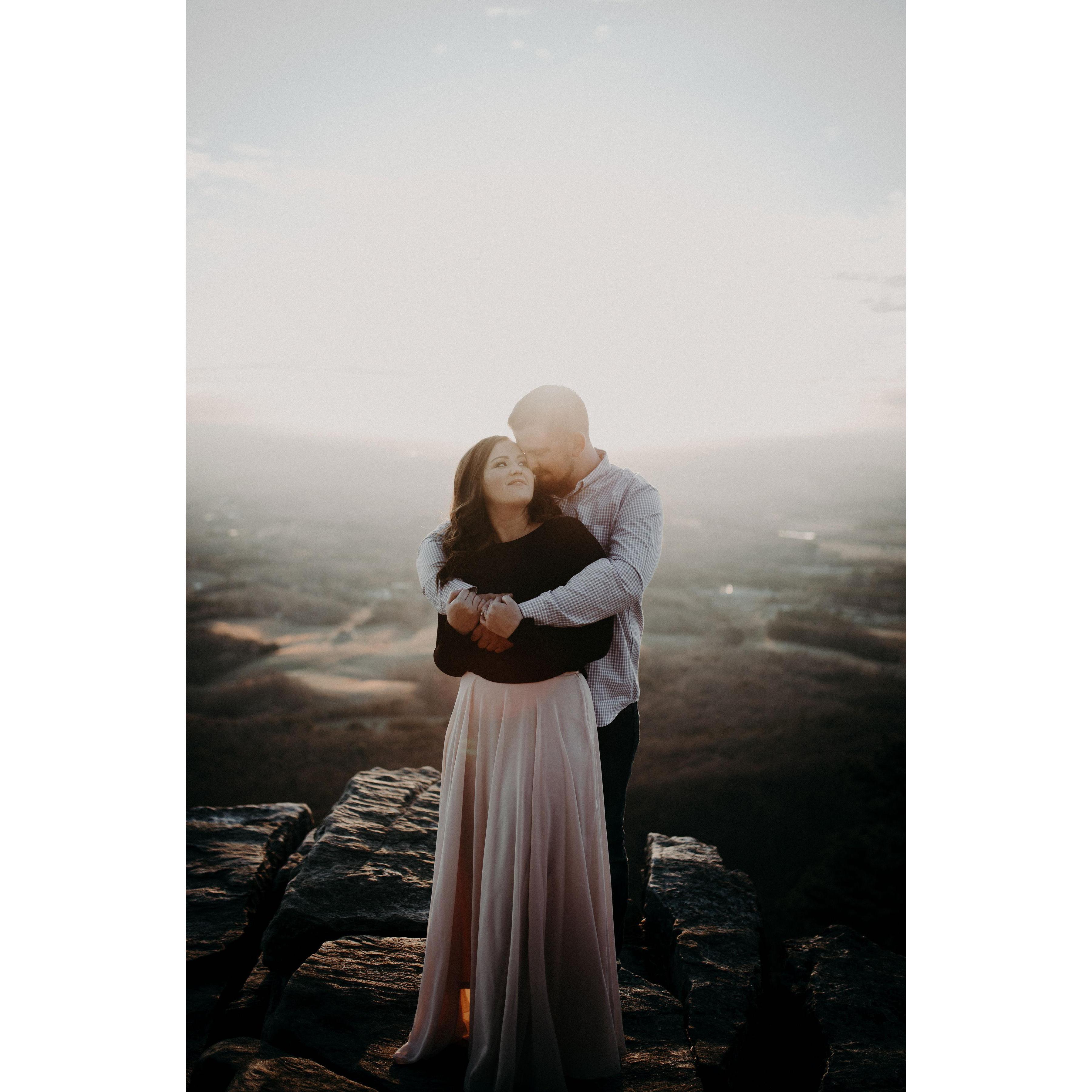 Engagement pictures! The view was incredible.