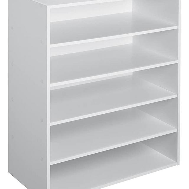 ClosetMaid 1565 Stackable 5-Shelf Organizer, White