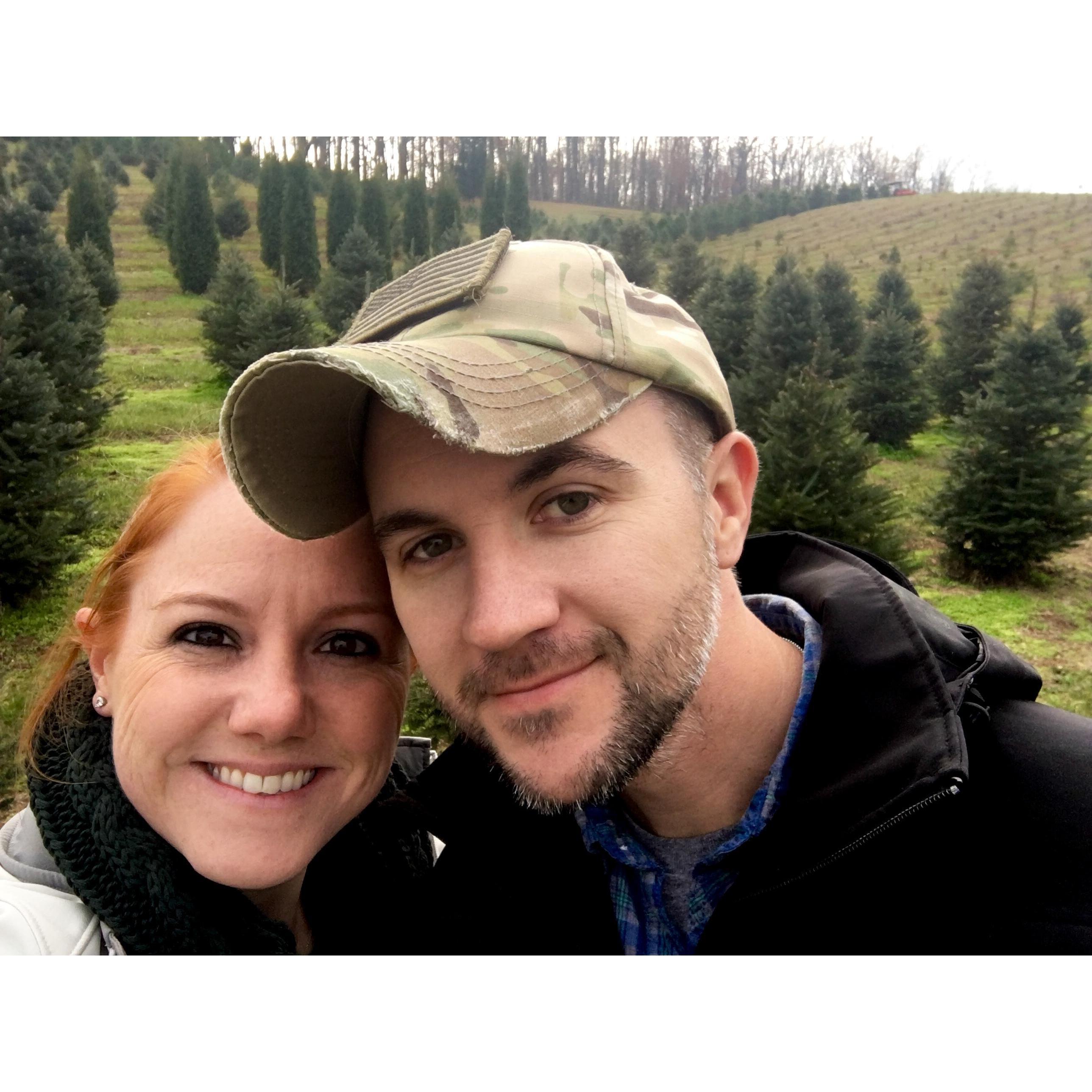 Picking out the family Christmas Tree!