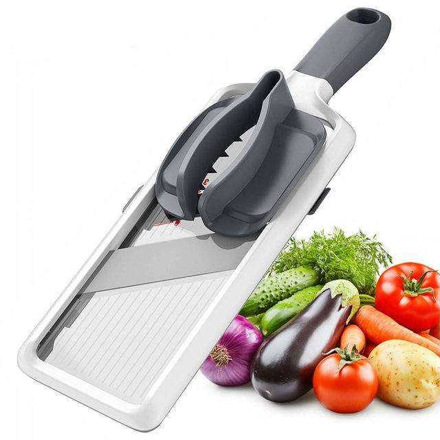 Multi Vegetable Slicer-Safe Mandoline slicer for kitchen,Adjustable Stainless Steel Blade,Cutter for Fruits and Vegetables,Cabbage Shredder