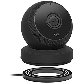 Logitech Circle Wireless 1080p Video Battery Powered Security Camera with Person Detection, Motion Zones and Custom Alerts (Black), Works with Amazon Alexa
