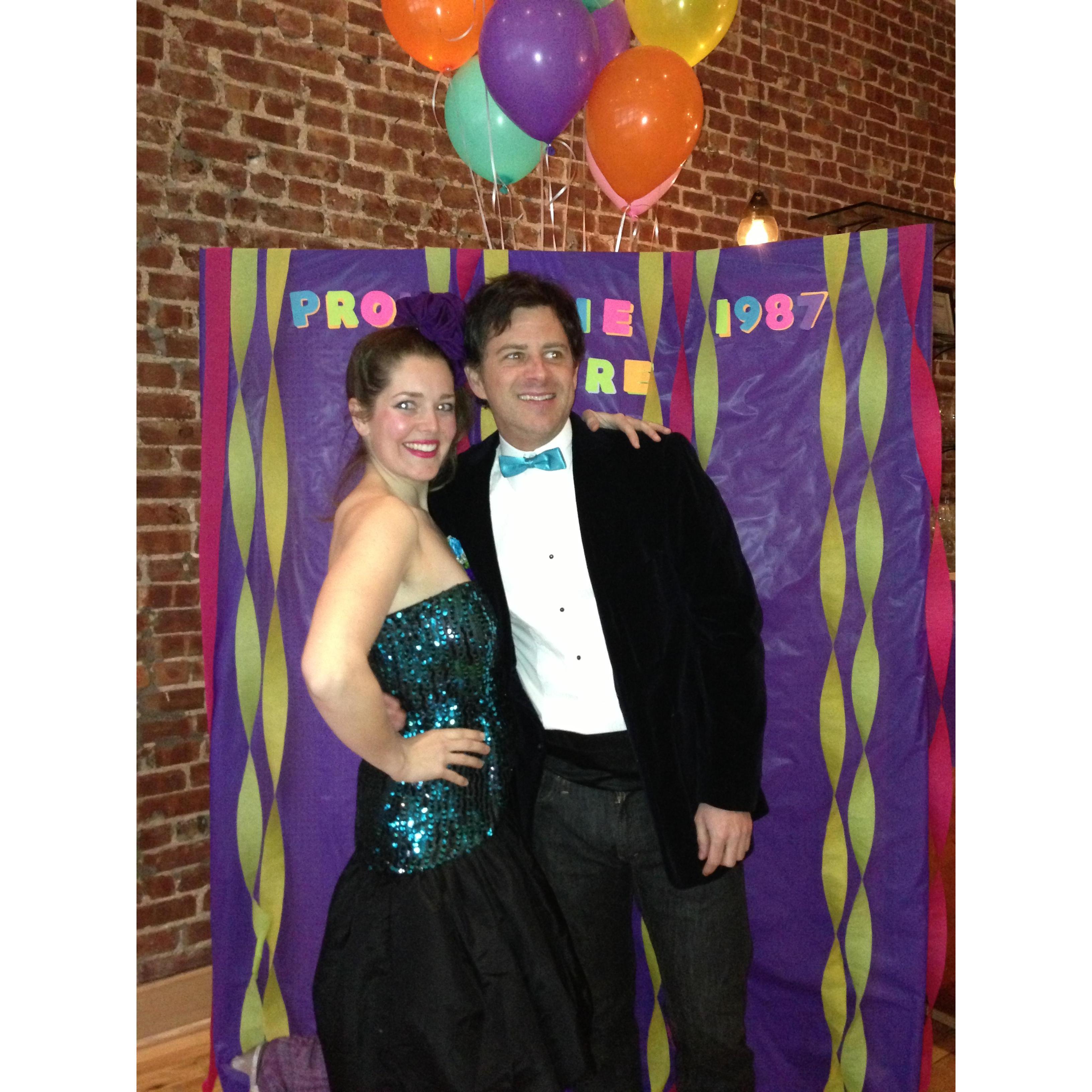 a surprise 44th B-day 80's prom for Paul. He was truly shocked.