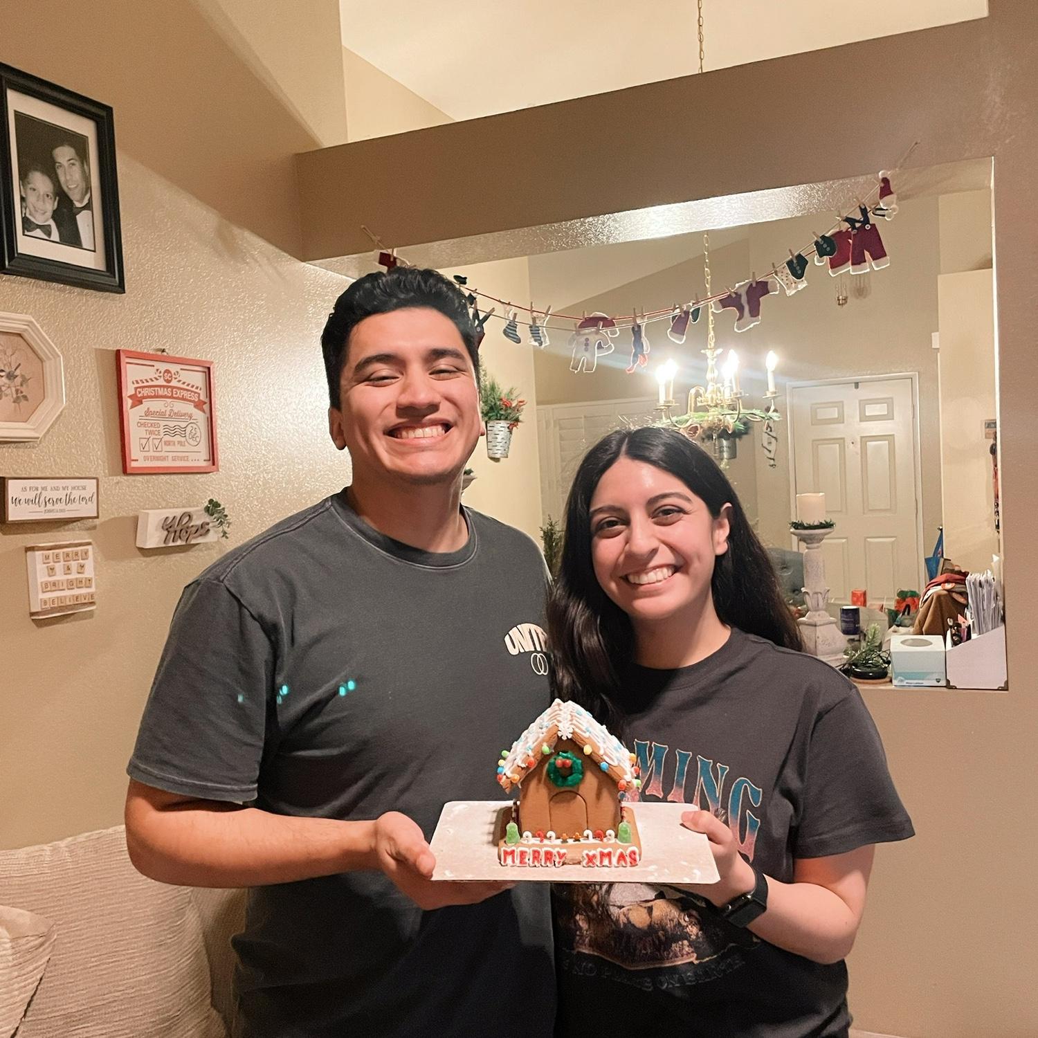 12.17.2022 | Celebrated Christmas early and made a Gingerbread House for the first time together.
