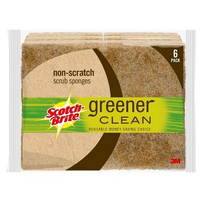 Scotch-Brite Greener Clean 6pk Non-Scratch Scrub Sponge