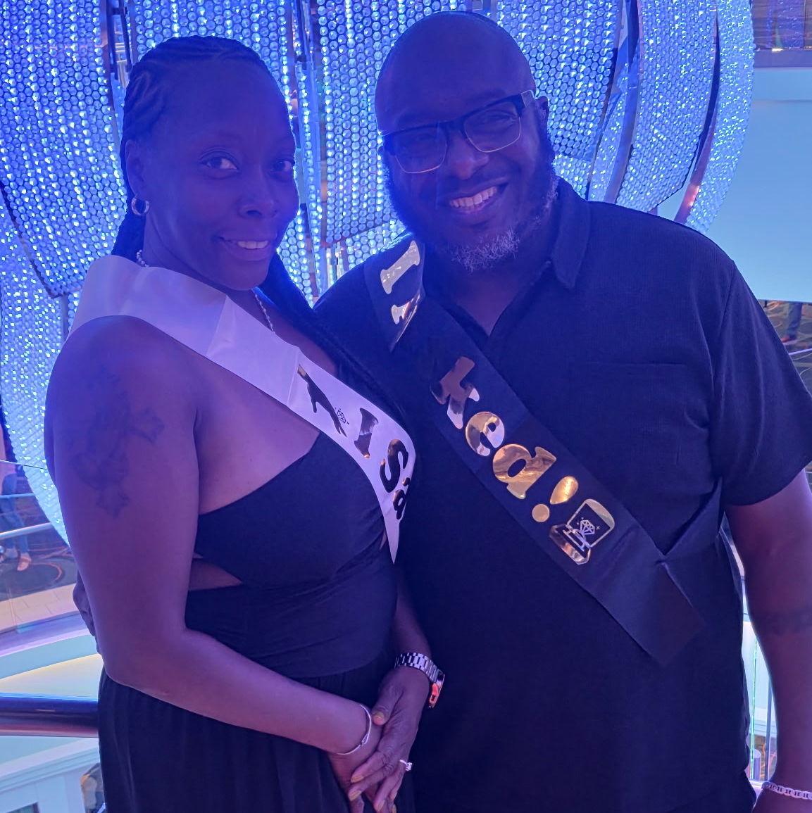 The day we got engaged on Norwegian Cruise Line!!!