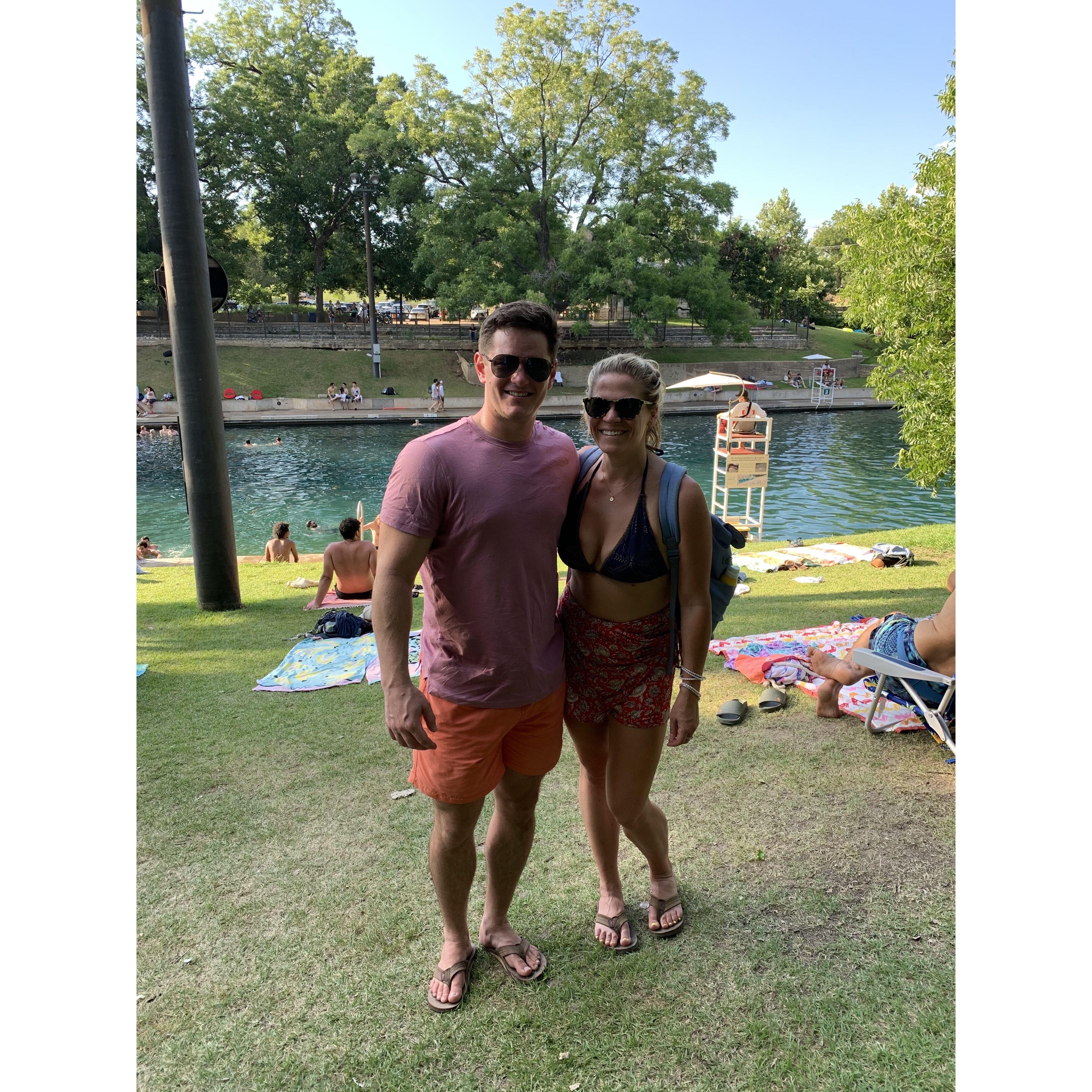 Barton Springs Pool,  July 2021