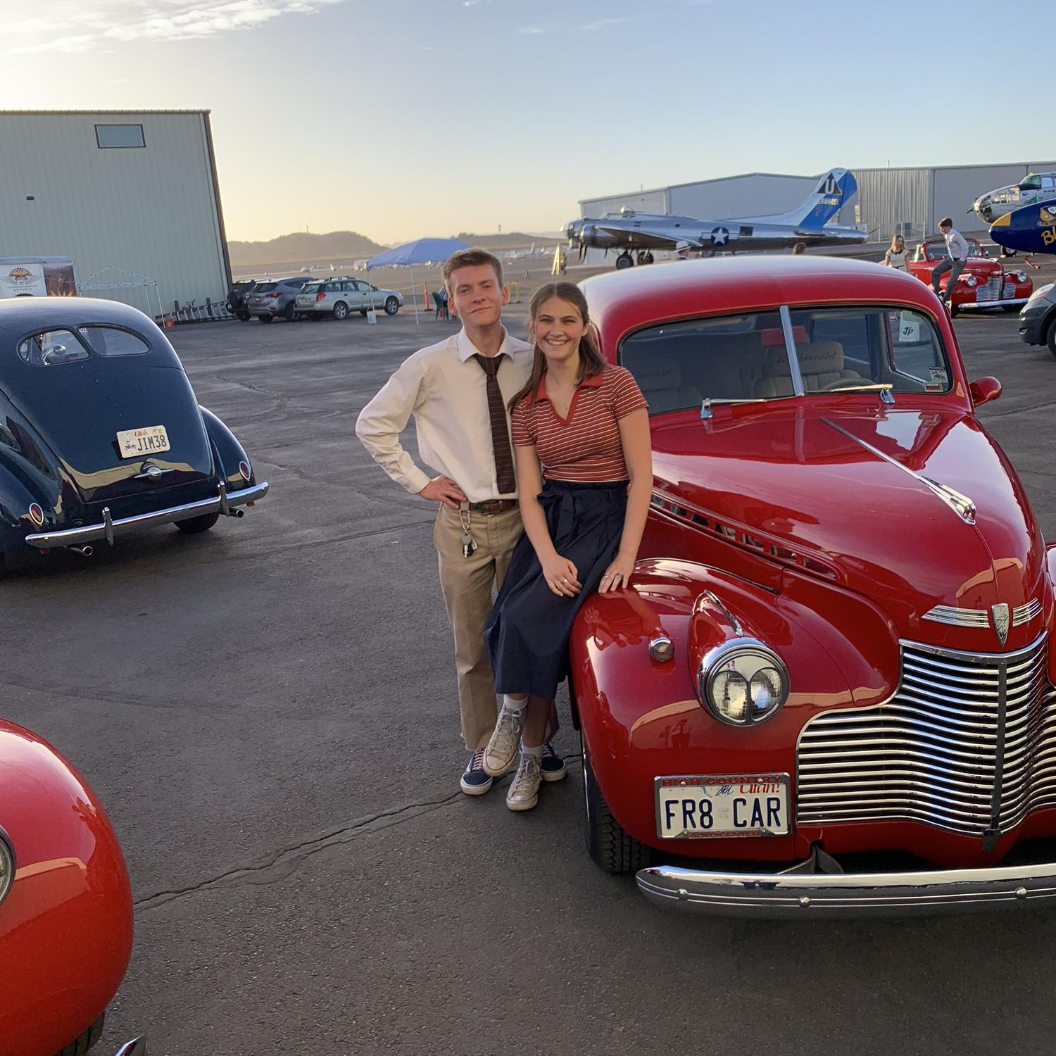 We went to a 1940s swing dance together just before graduating high school, let’s just say dancing really does become romancing sometimes;)