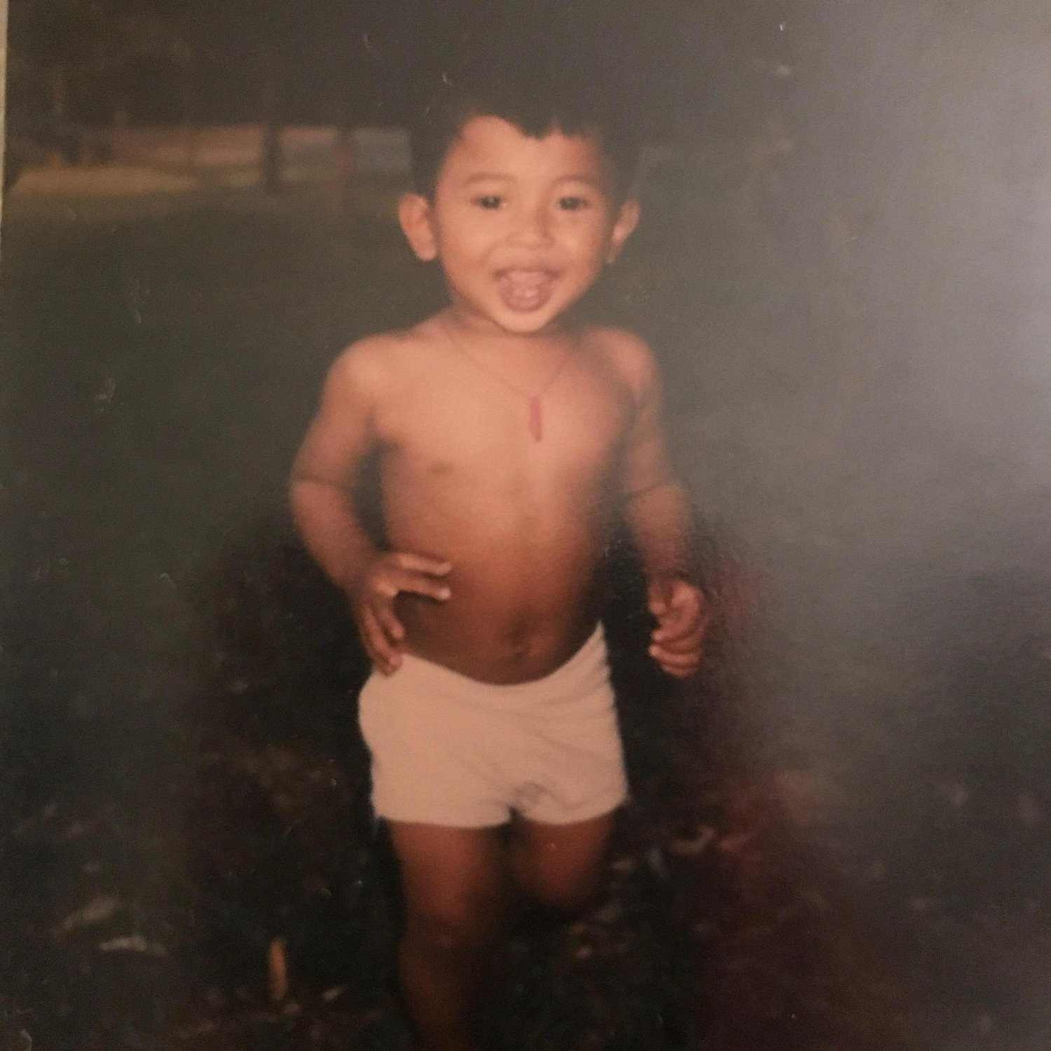 Sam as a toddler