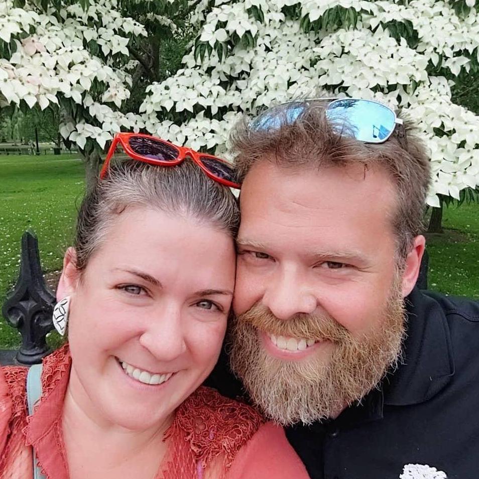 At the Public Gardens in Boston.