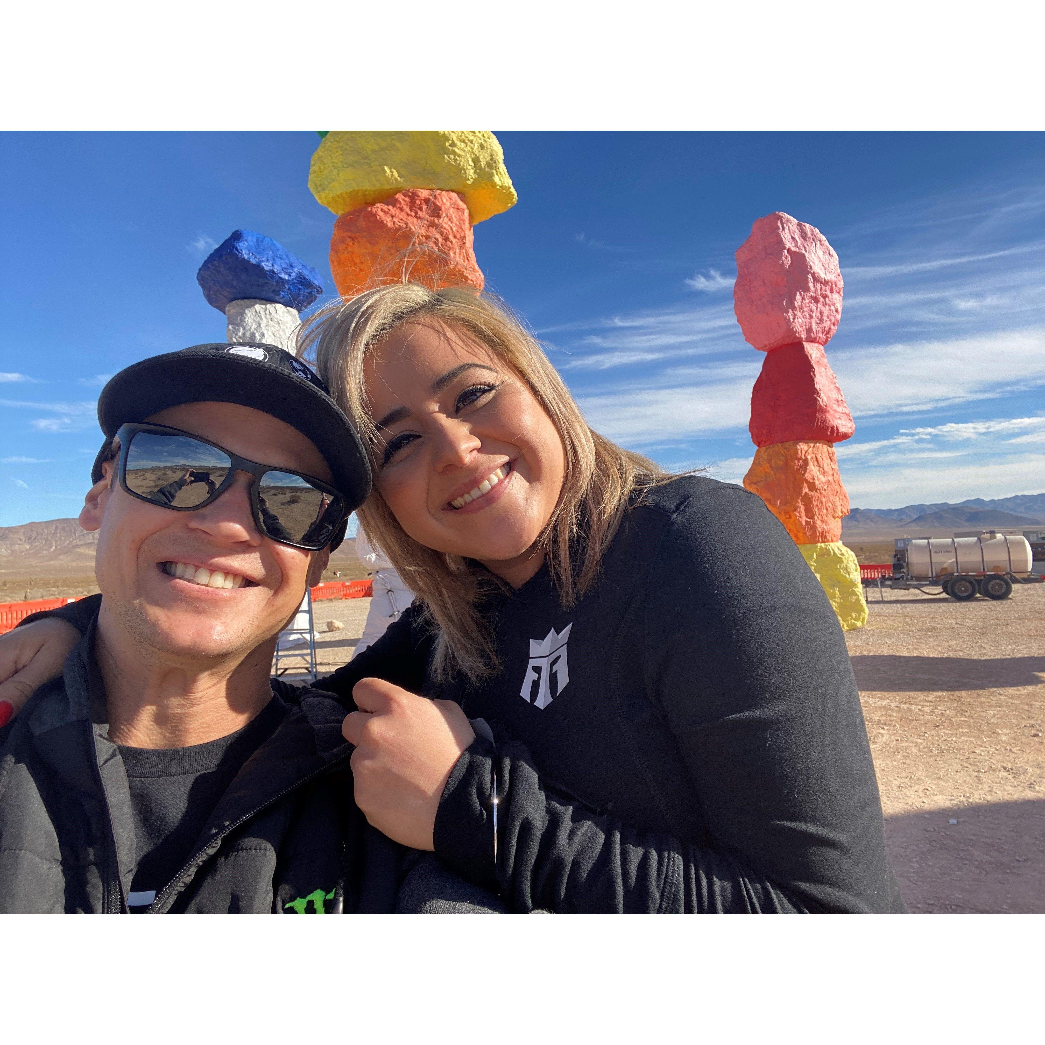 Seven Magic Mountains in Vegas