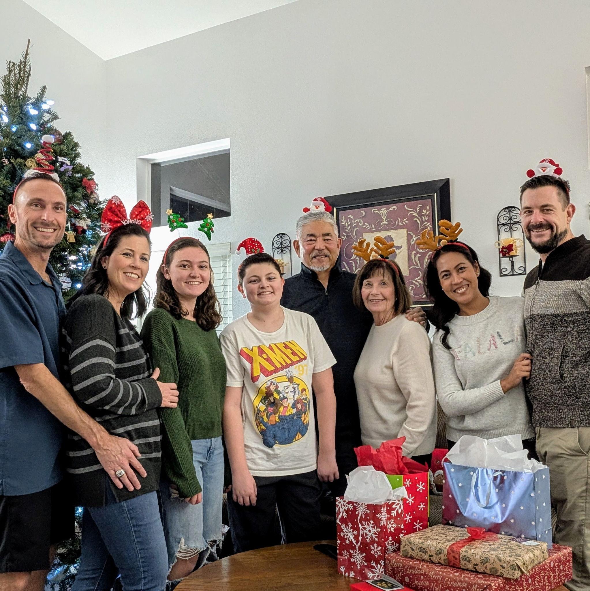 Adam's family: Matt, Kirsten, Abby, Ian, Wayne and Sandy