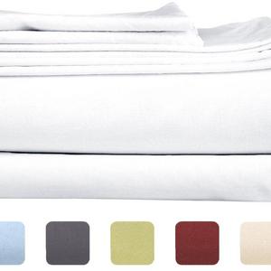 CGK Unlimited - Queen Size Sheet Set - 6 Piece Set - Hotel Luxury Bed Sheets - Extra Soft - Deep Pockets - Easy Fit - Breathable & Cooling Sheets - Wrinkle Free - Comfy - White Bed Sheets - Queens Sheets - 6 PC