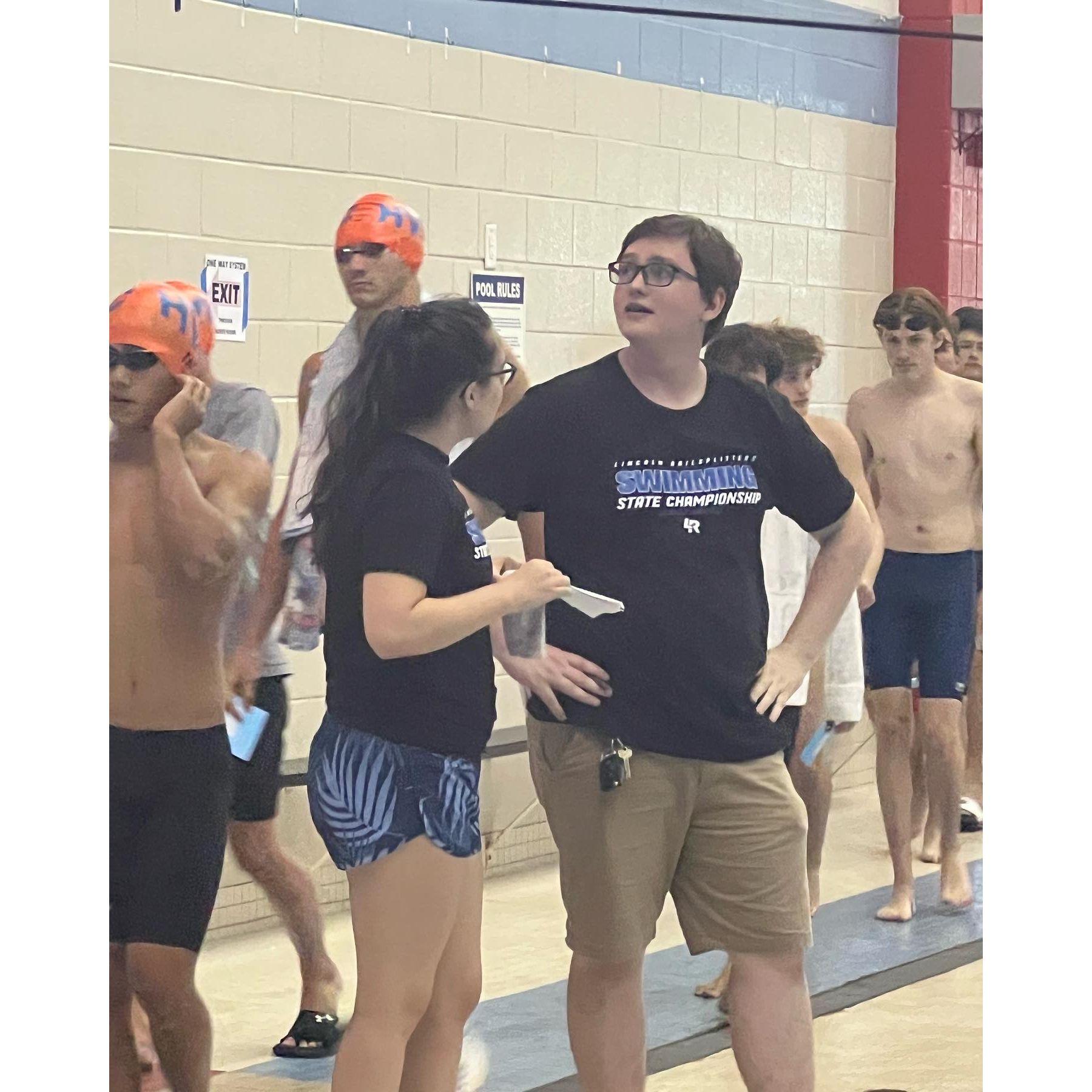 Doing what we love most, swim coaching!