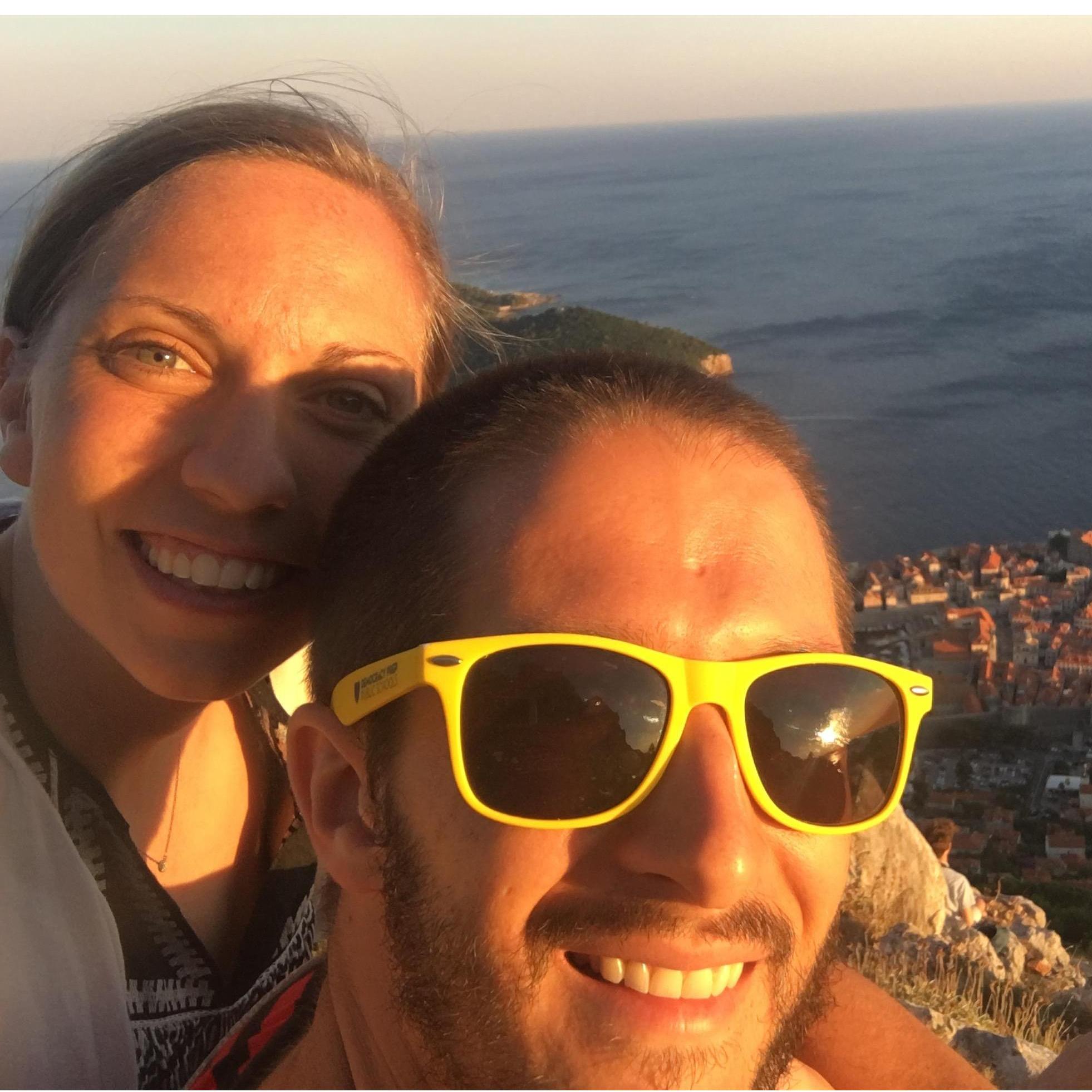 Sunset over Dubrovnik, Croatia