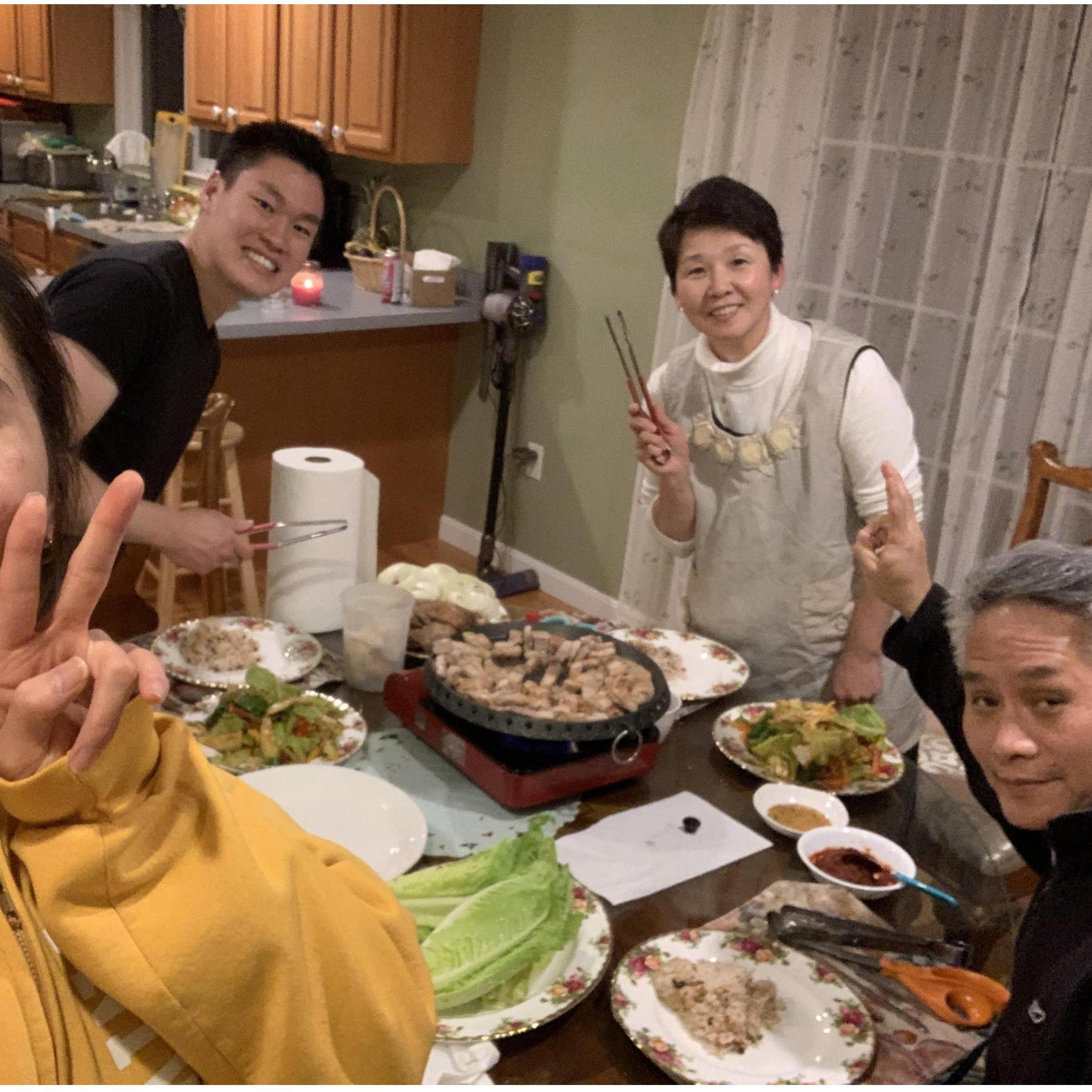 John gets approved by Amy's parents!