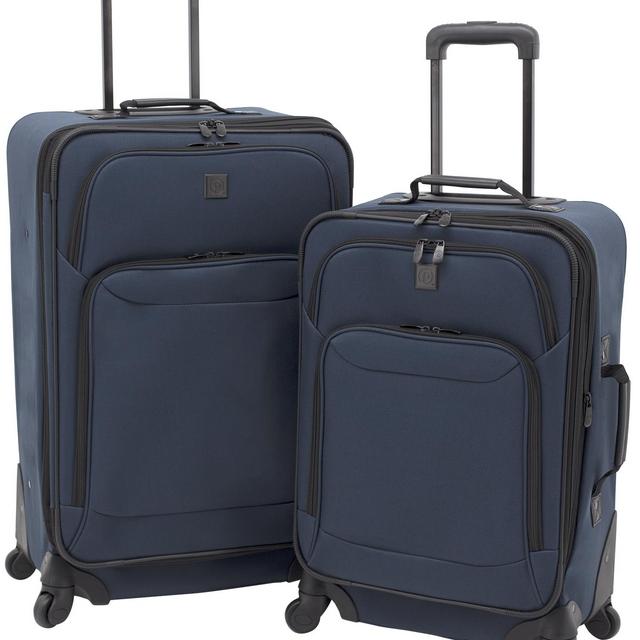 Protege 2 piece carry on and checked luggage set Navy