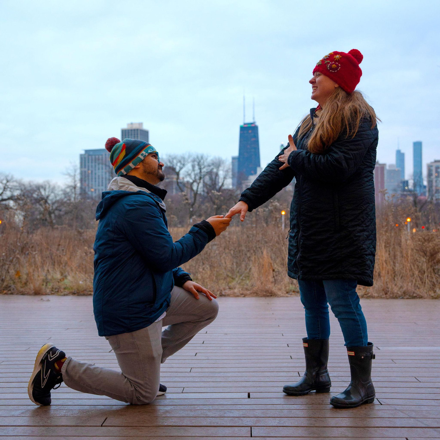 She said yes!