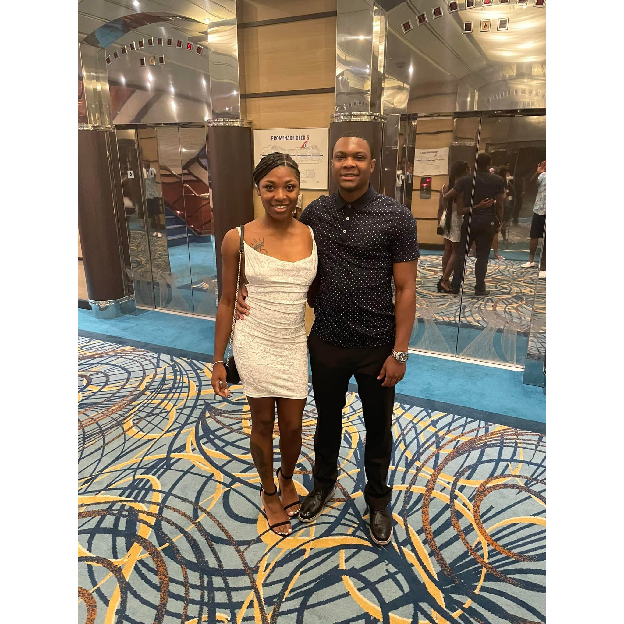 First cruise together to the Bahamas