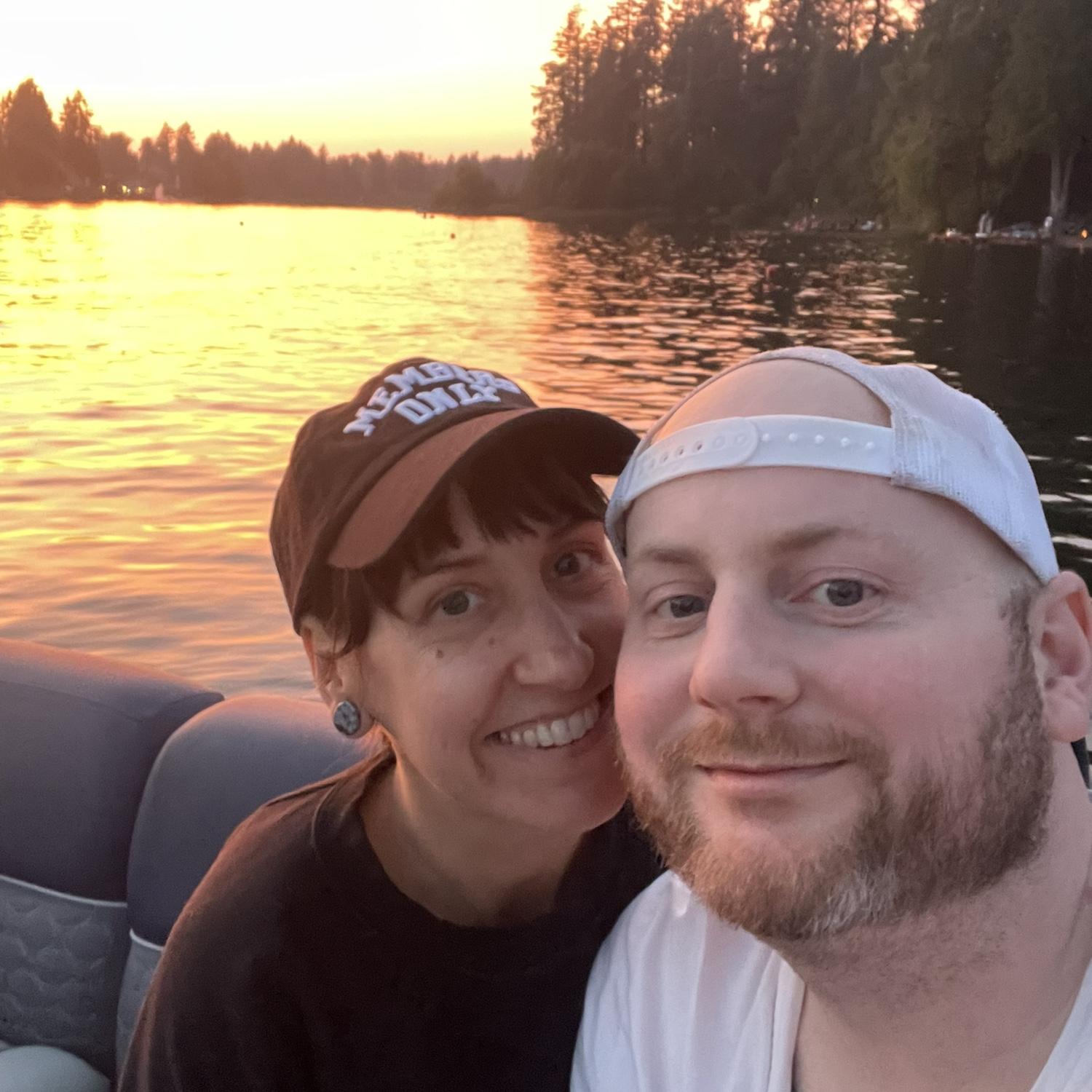 We’re on a boat (thank you, Melissa and Chad!)