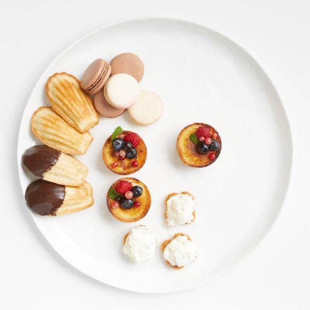 Crate & Barrel Mercer White Round Platter