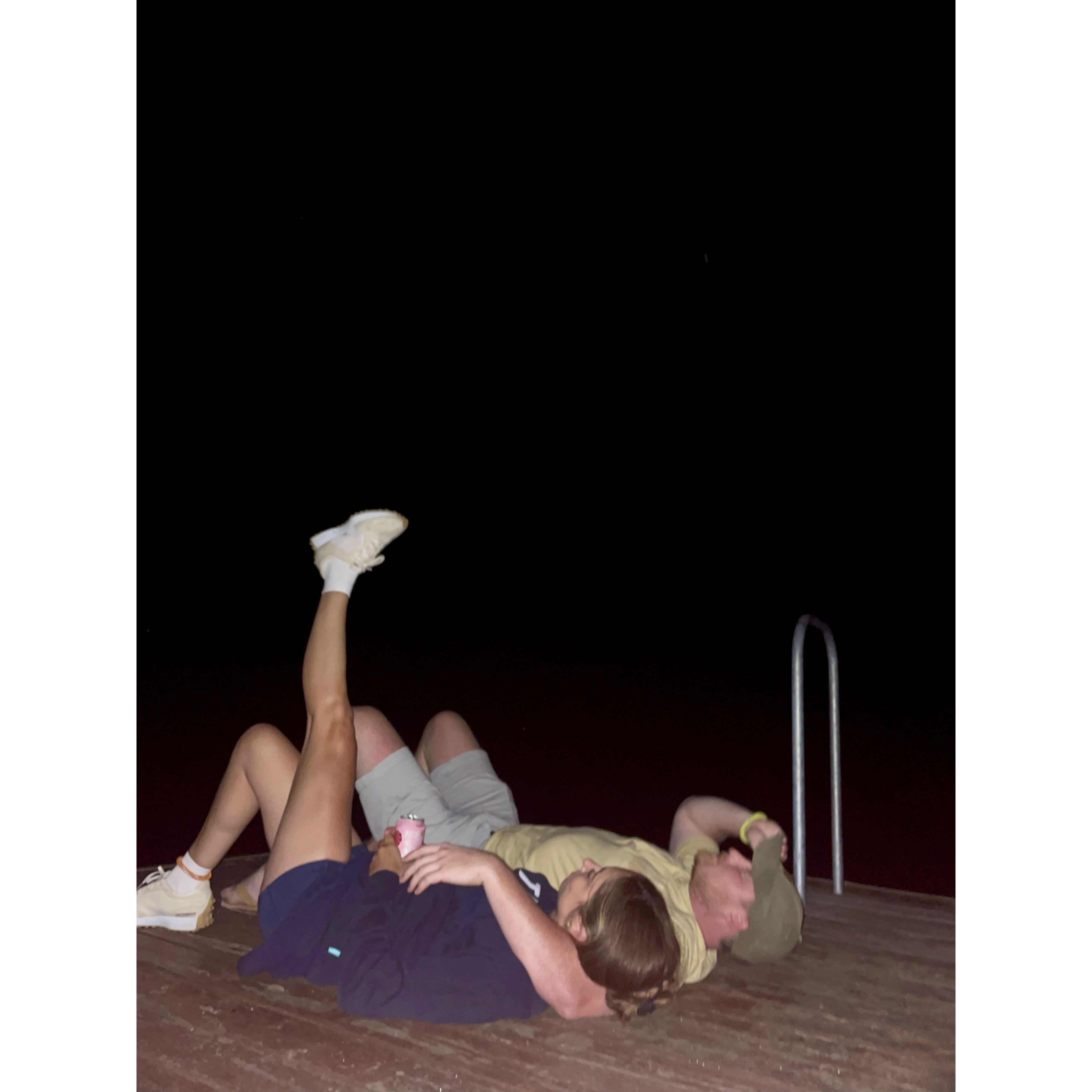 We fell asleep on this dock.