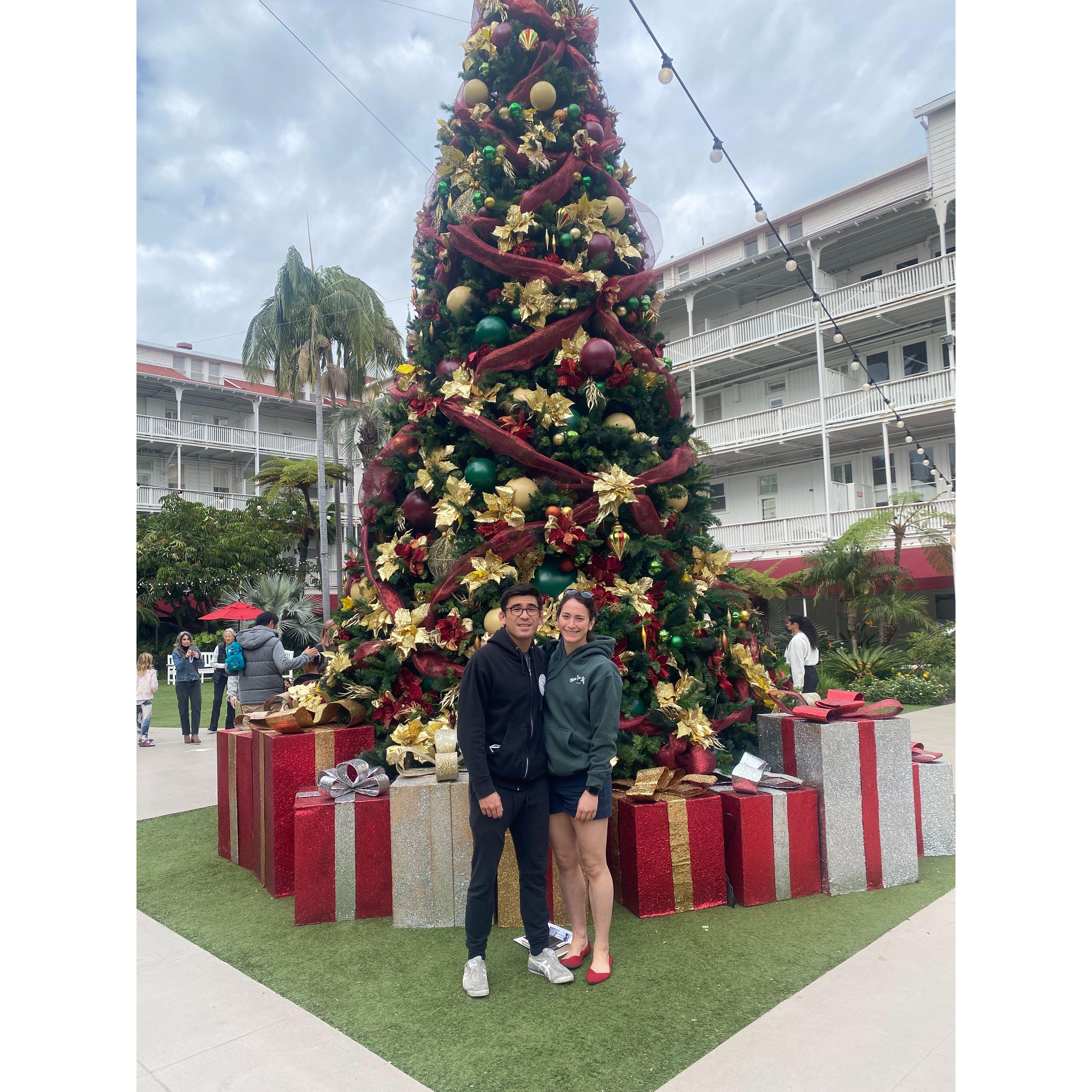 From Christmas Season 2021 in San Diego at "The Del": the famous Hotel del Coronado in Coronado, CA