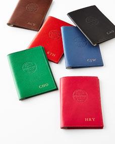 Graphic Image Personalized Leather Passport Cover