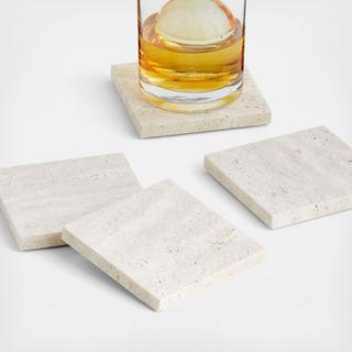 Travertine Coaster, Set of 4