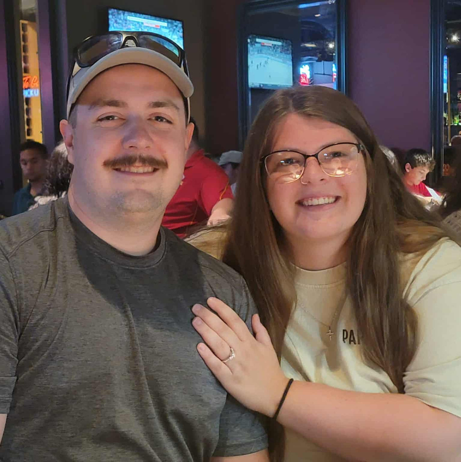 The day we got engaged!