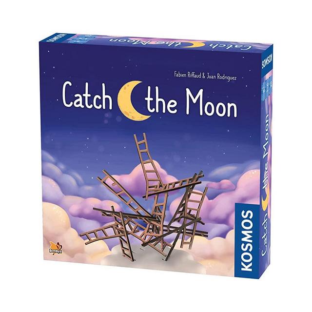 Catch The Moon | Dexterity Stacking Board Game for 1 to 6 Players | Beautiful Design & Whimsical Theme, Balance Wooden Ladders to Reach The Moon | Family Game Night Favorite | Ages 8+