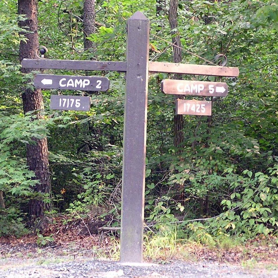 Follow the sign to the right to Camp 5