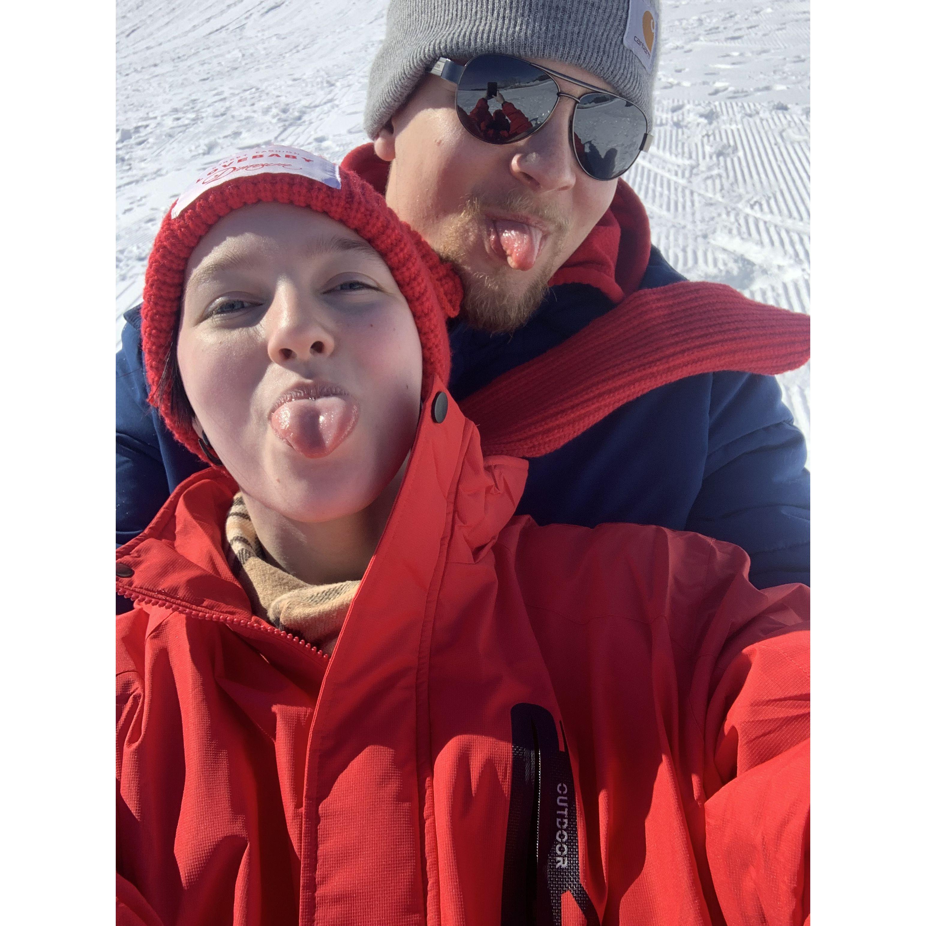 During a winter in Maine (when we actually had snow!) we decided to go to Pineland Farms for a fun day of sledding