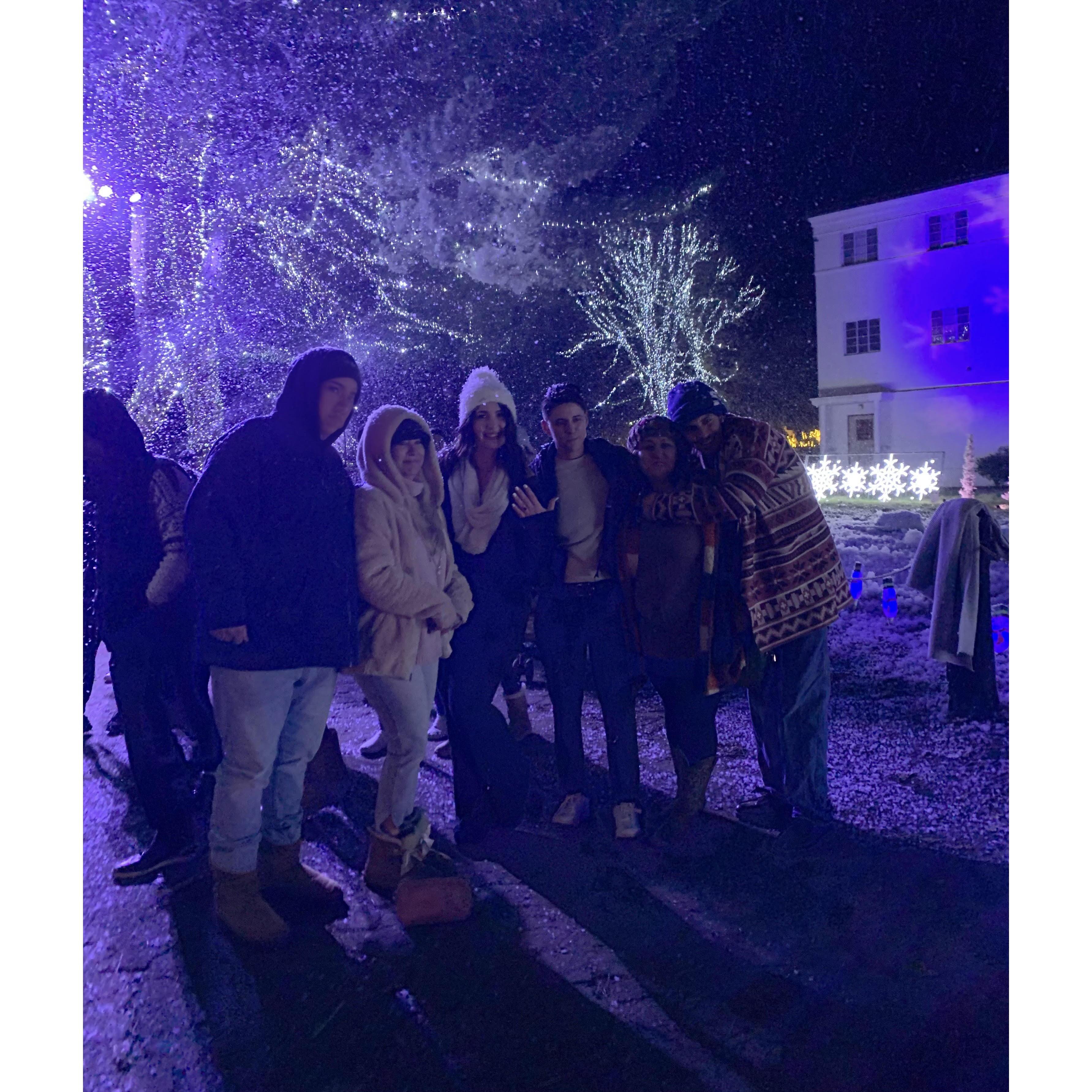 Our Winter wonderland engagement at Holiday Road. 12.17.2023