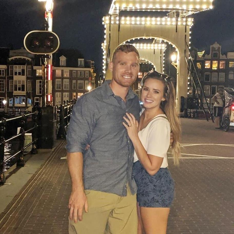 Payton proposed to me in Amsterdam under "The Skinny Bridge" during a canal cruise!