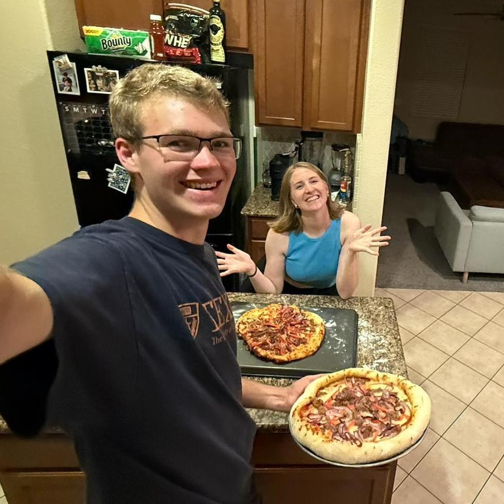 Some of our first home made pizzas. We hope to make many more in our own pizza oven ;)