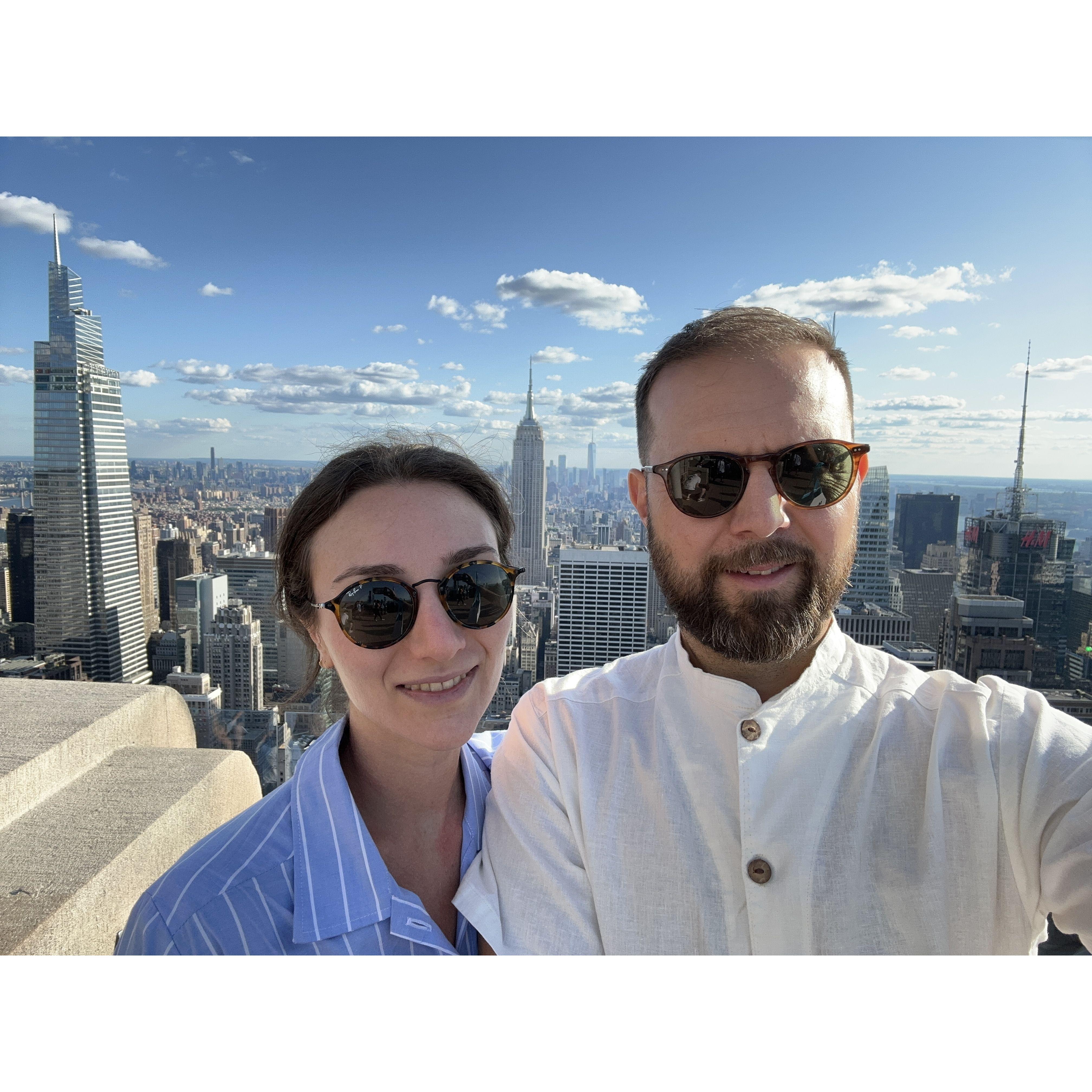 Paus i NYC på väg hem sommaren 2023