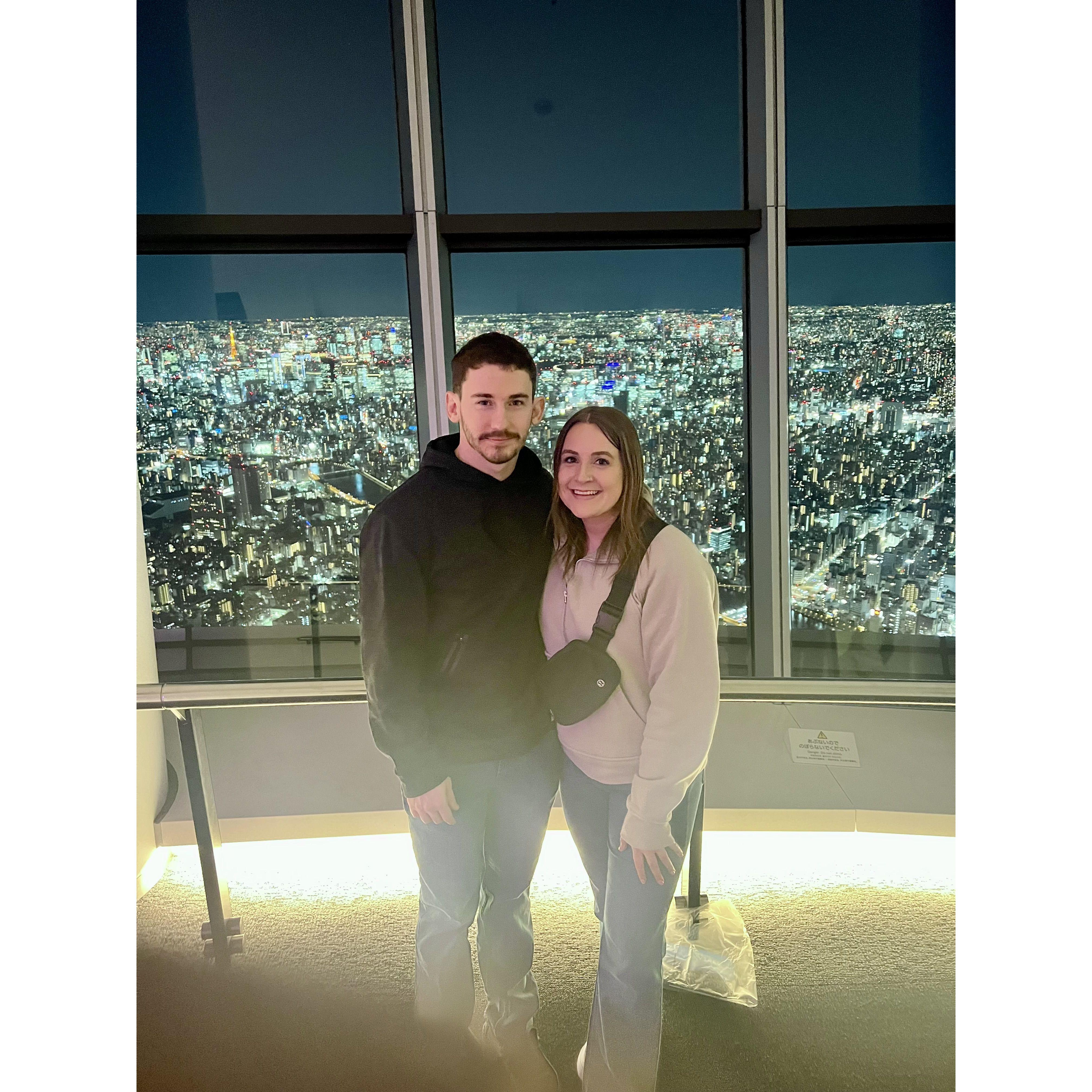 First international trip together - stop #1 in Toyko, Japan.