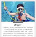 SNUBA (snorkeling and scuba diving)