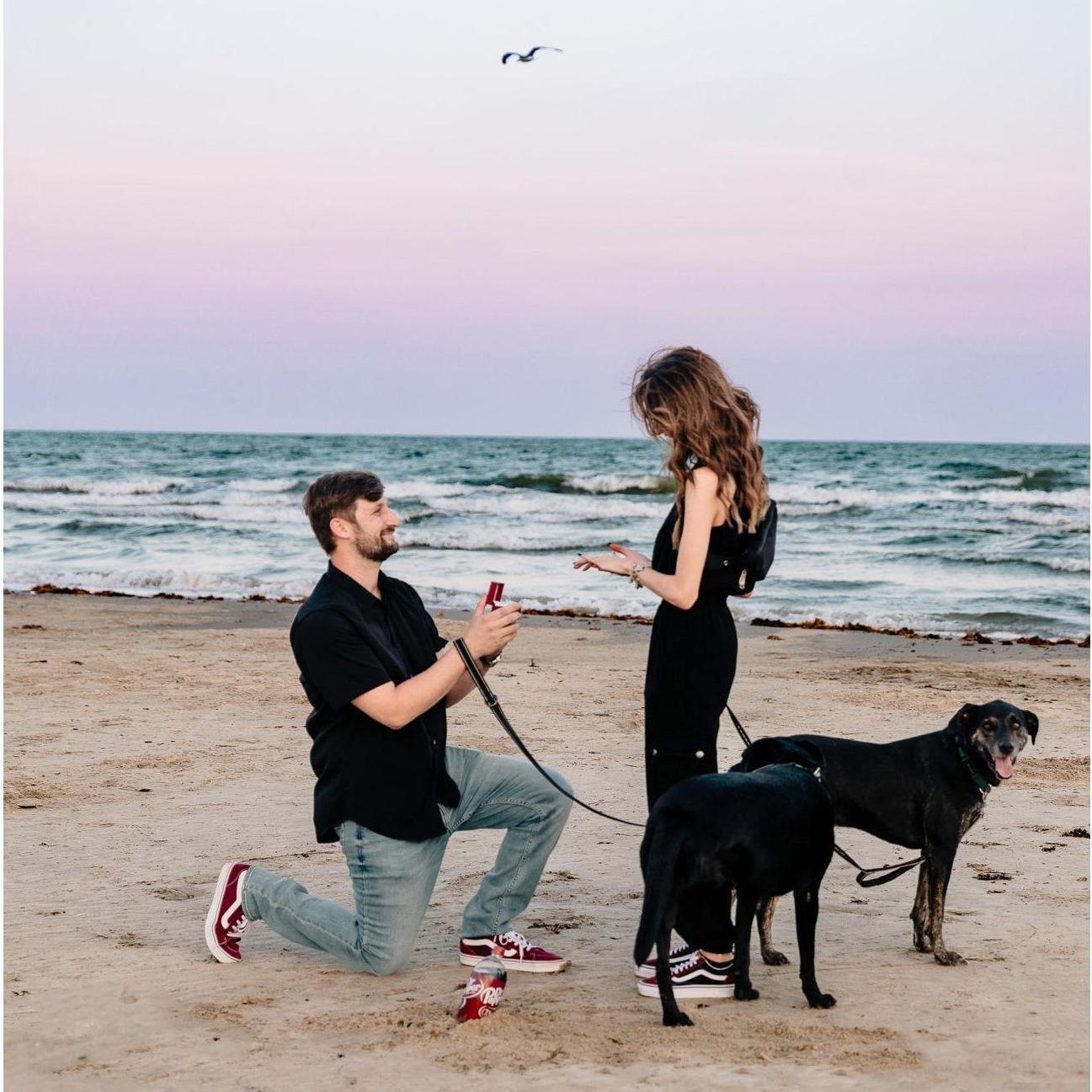 "Why would you wanna marry me anyhow?....... So i can kiss you anytime I want."