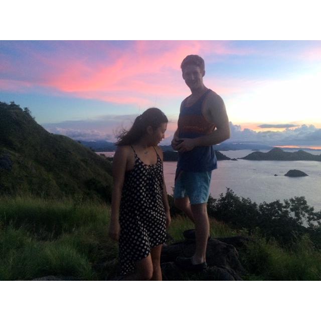 Sunset hike in Flores