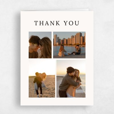 Beige Simple Wedding Thank You - Keanu Multiphoto