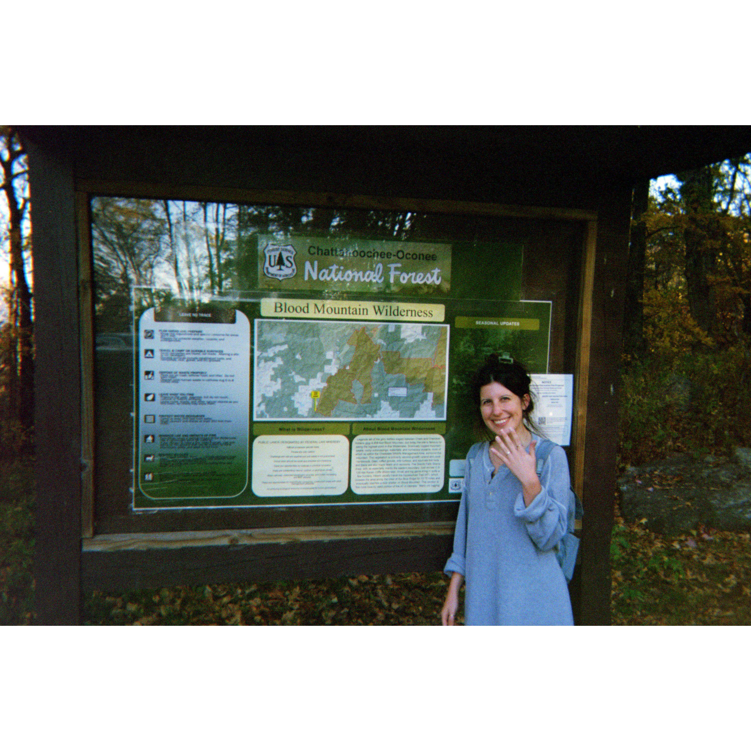 Our engagement at Preacher's Rock!