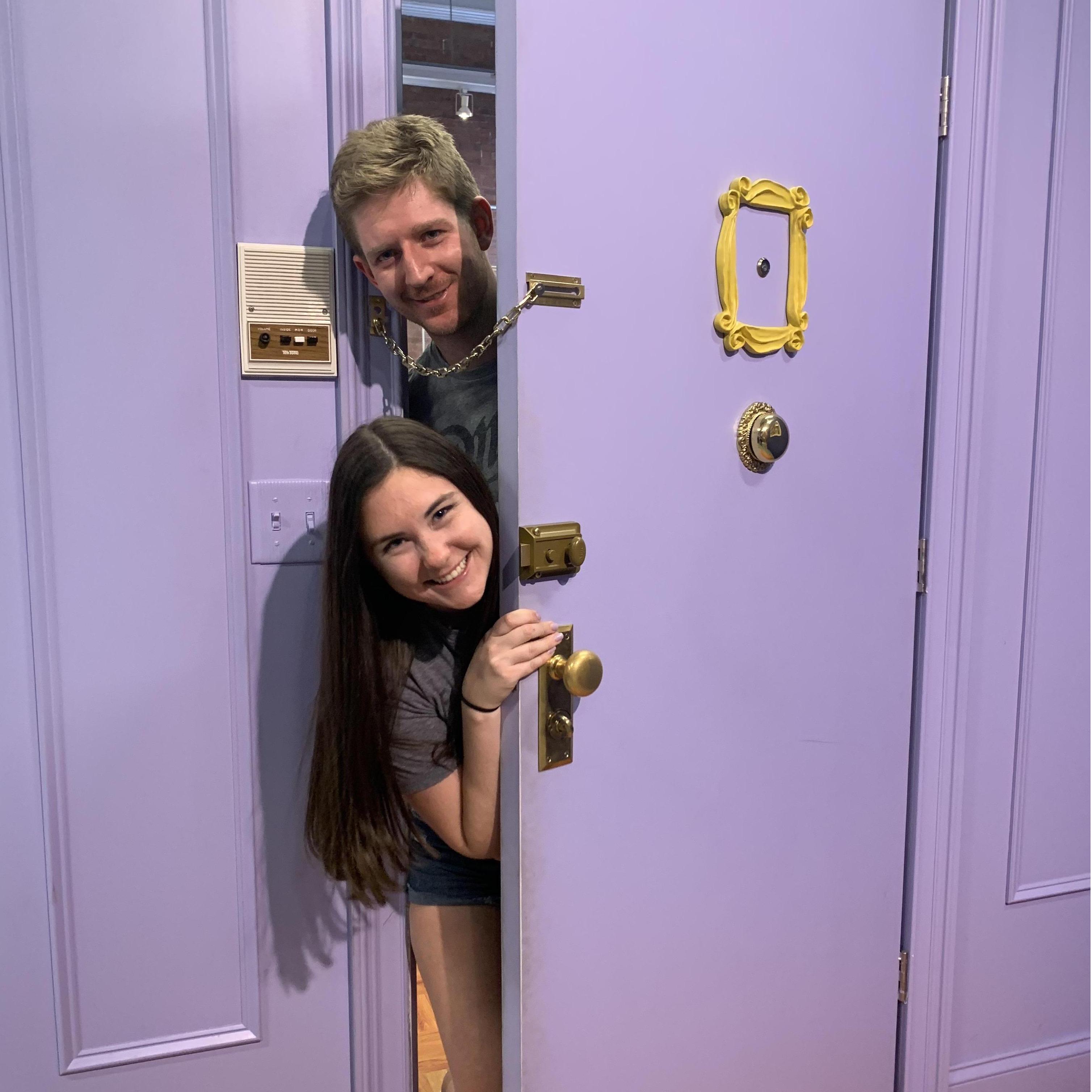 On the set of Friends!
