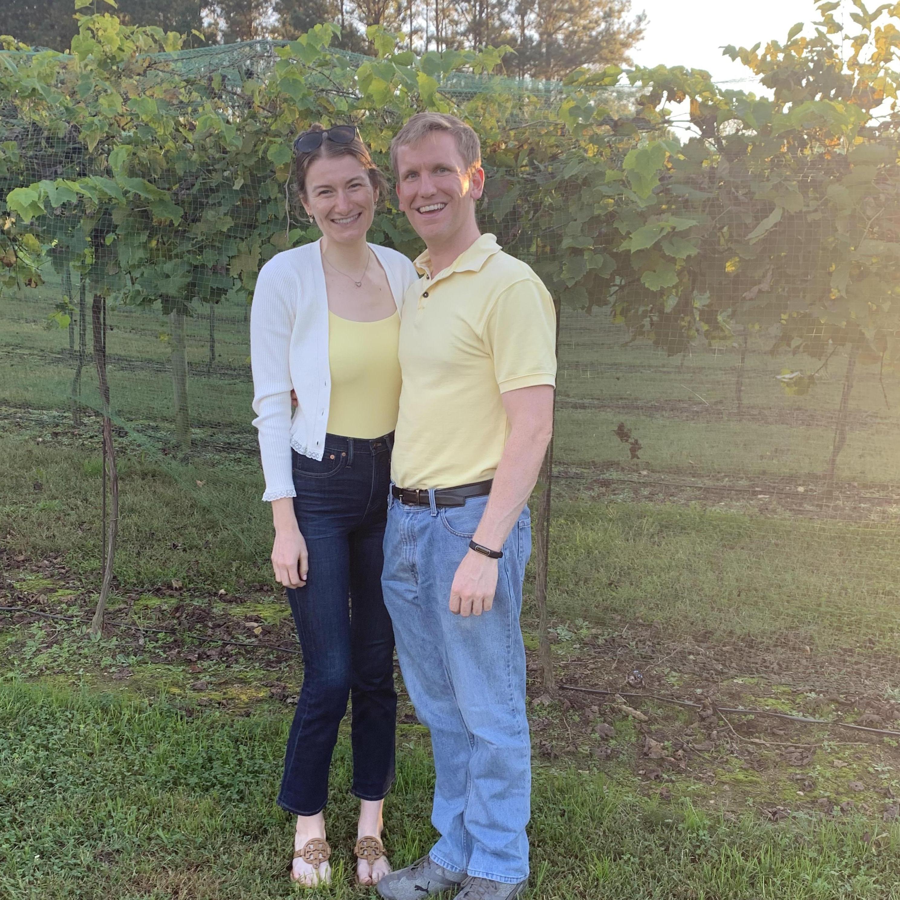 Our second to last visit to Qualusi Vineyards before Mac asked Brooke to marry him!