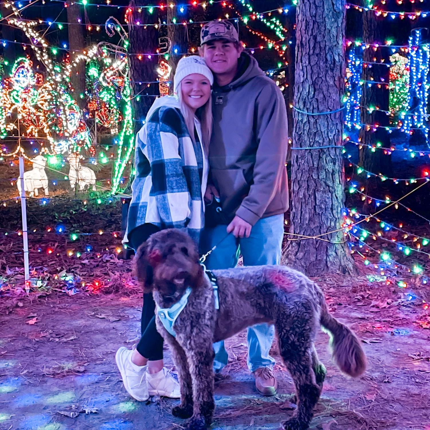 Took Tucker to see Christmas Lights🎄