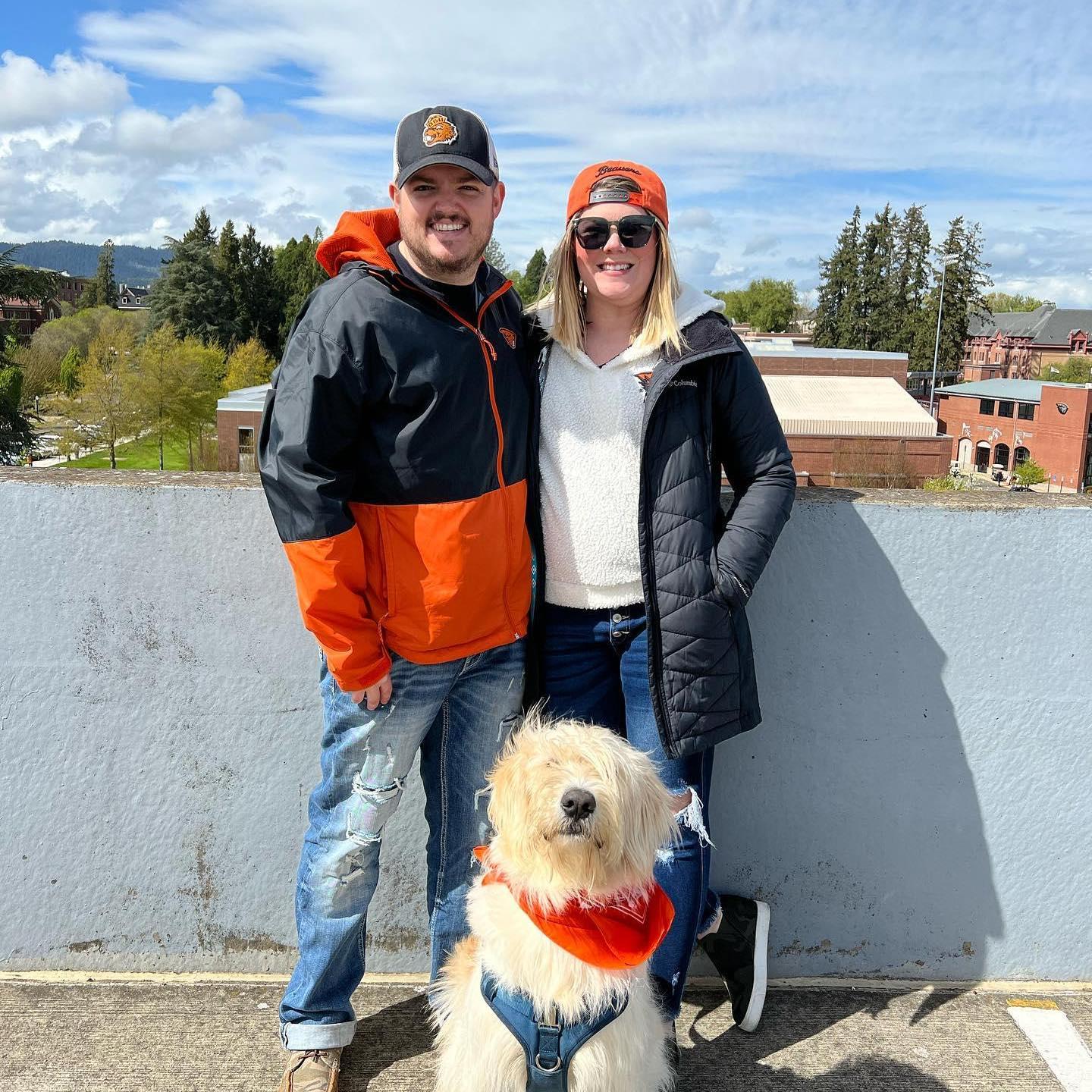 Family tailgating with the pup!